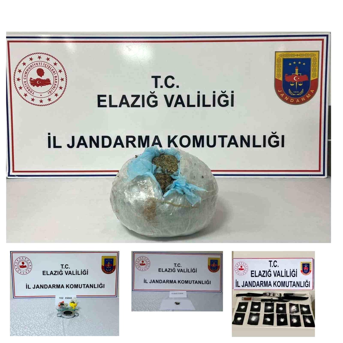 Elazığ\'da Jandarma Operasyonunda Büyük Miktarda Uyuşturucu Ele Geçirildi