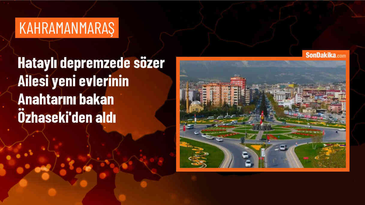 Bakan Özhaseki, depremzede aileye yeni evlerini teslim etti