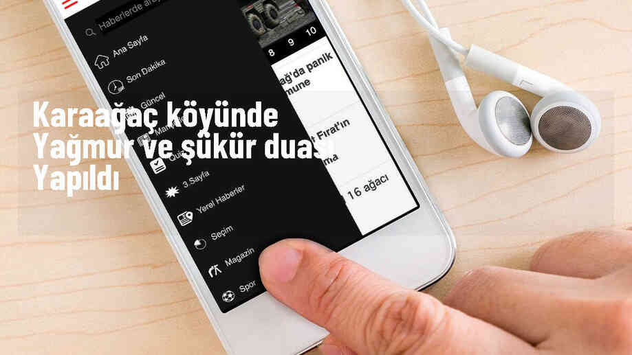 Karaağaç köyünde yağmur ve şükür duası yapıldı