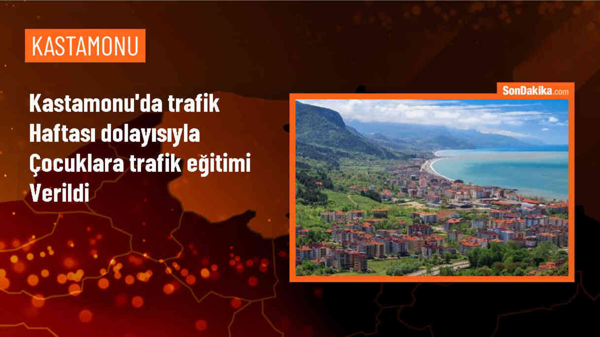 Kastamonu\'da Çocuklara Trafik Eğitimi Verildi