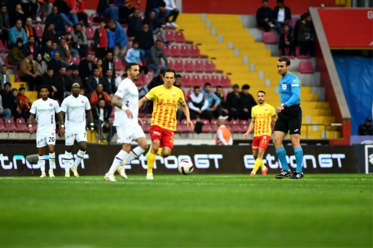 Kayserispor, hakem Atilla Karaoğlan\'ın yönettiği maçlarda galibiyet sevinci yaşayamadı