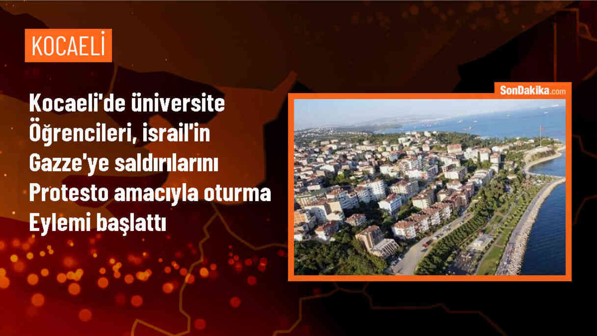 GTÜ Öğrencileri İsrail\'in Gazze\'ye yönelik saldırılarını protesto ediyor