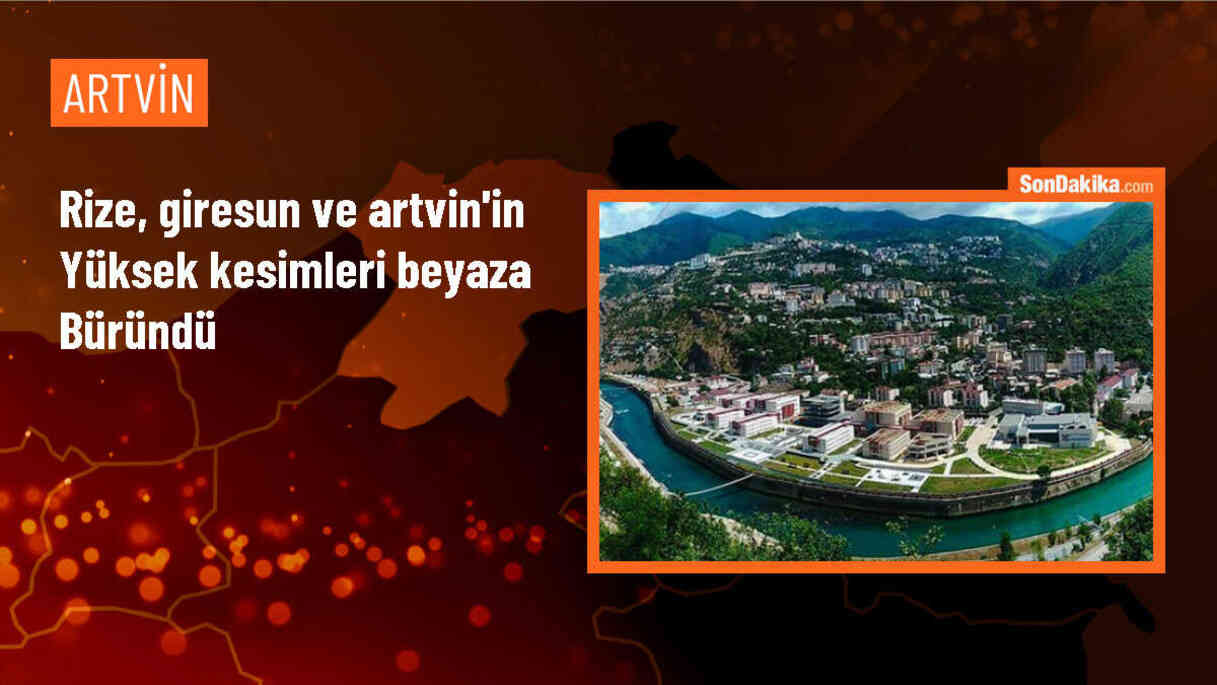 Rize, Giresun ve Artvin\'in yüksek kesimleri karla beyaza büründü