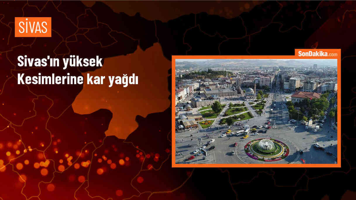 Sivas\'ın Koyulhisar ve Suşehri ilçelerinde kar yağışı etkili