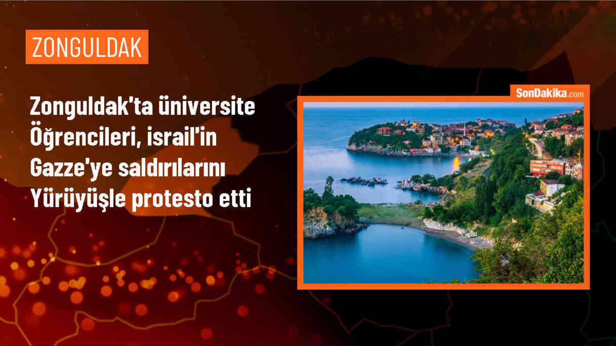 BEÜ Öğrencileri İsrail\'in Gazze\'ye saldırılarını protesto etti