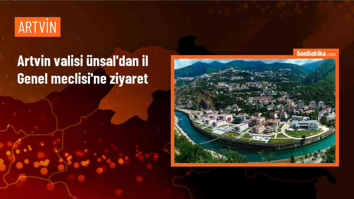 Artvin Valisi Cengiz Ünsal, İl Genel Meclisi Başkanı Hakan Makar\'ı ziyaret etti