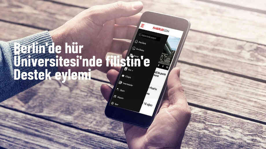 Berlin\'de Hür Üniversitesi öğrencileri Filistin\'e destek gösterisi düzenledi