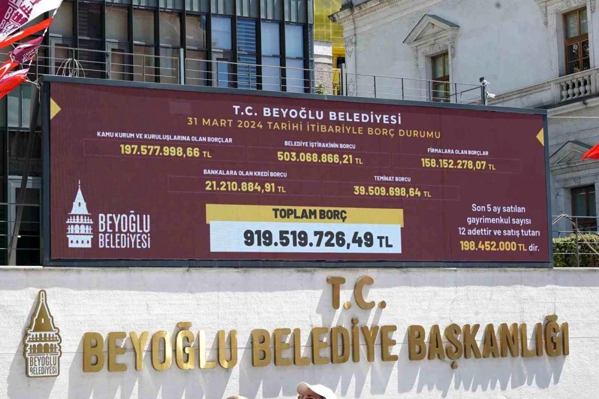 Beyoğlu Belediyesi\'nin 919 Milyon TL Borcu Açıklandı