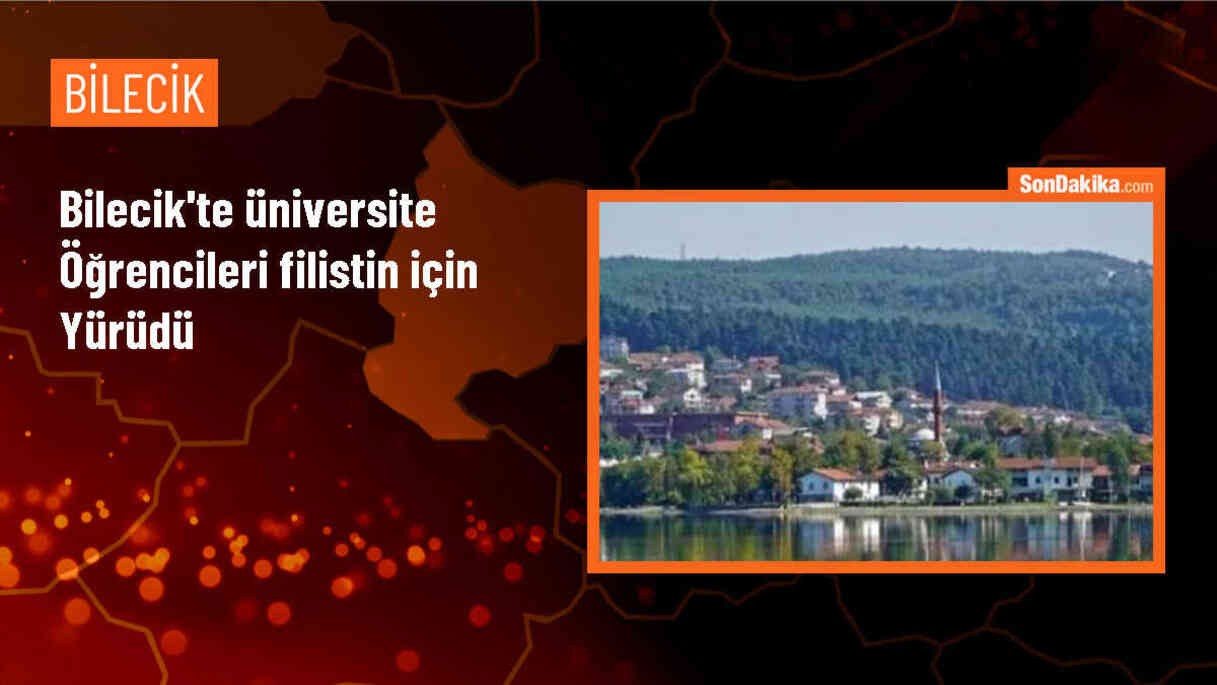 BŞEÜ Öğrencileri İsrail\'in Filistin\'e yönelik saldırılarını protesto etti
