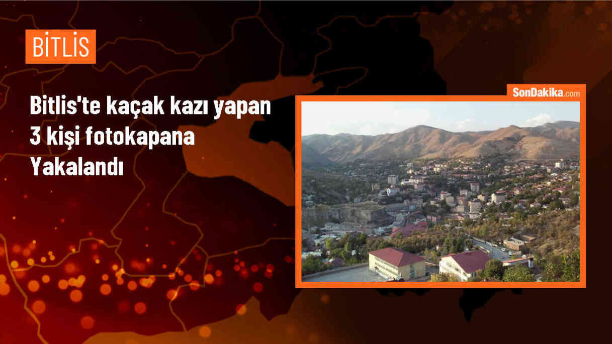 Bitlis\'te Selçuklu mezarlarında kaçak kazı yapanlar suçüstü yakalandı