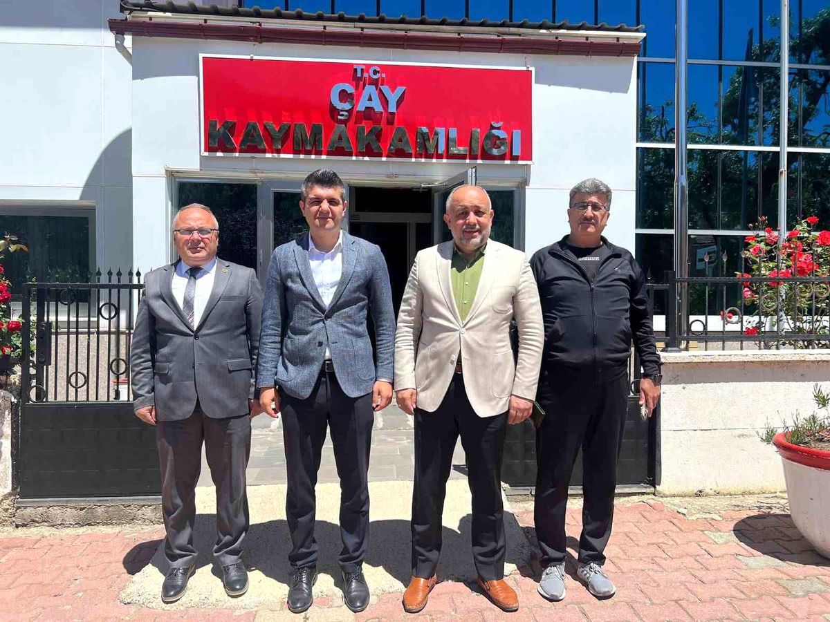 Afyonkarahisar Gençlik ve Spor İl Müdürü, Çay Kaymakamı ile görüştü