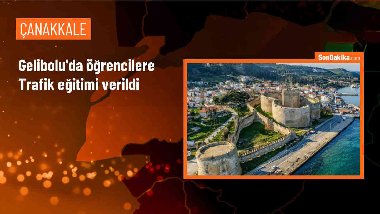 Çanakkale\'de öğrencilere trafik eğitimi verildi
