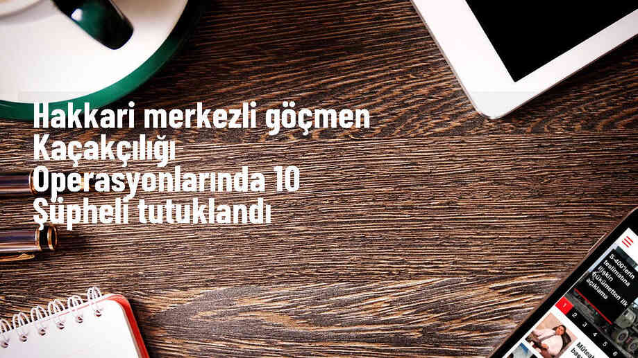 Hakkari\'de düzenlenen göçmen kaçakçılığı operasyonunda 10 kişi tutuklandı
