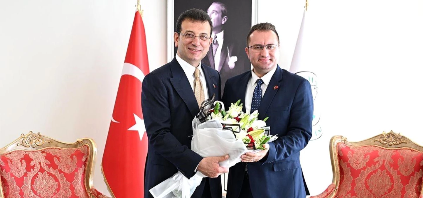 İmamoğlu, Gaziosmanpaşa Belediye Başkanı Bahçetepe\'yi tebrik etti