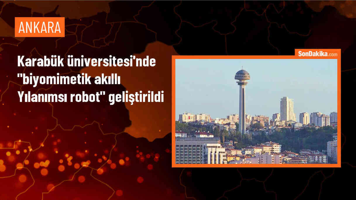 Karabük Üniversitesi\'nde Biyomimetik Akıllı Yılanımsı Robot Geliştirildi
