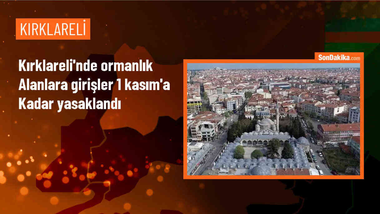 Kırklareli\'nde Ormanlara Girişler Yasaklandı