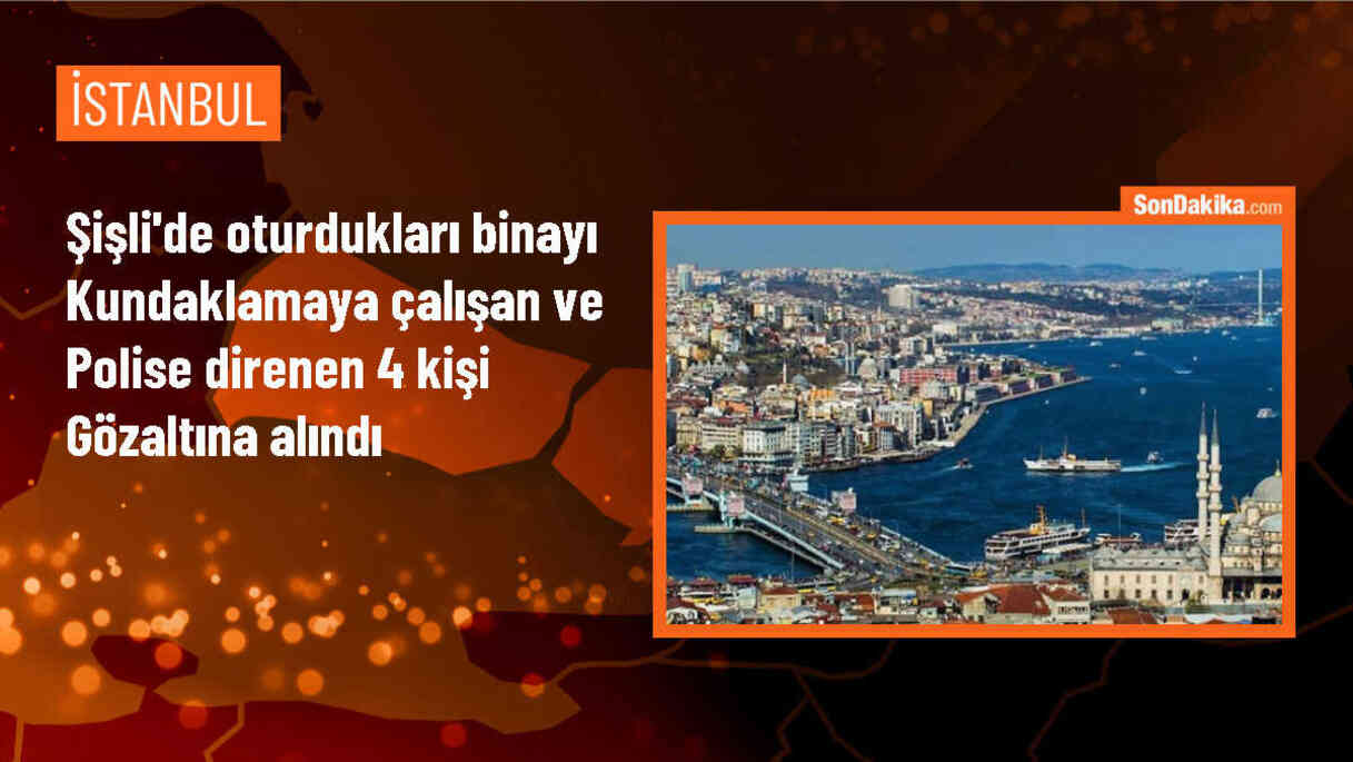 Şişli\'de evi boşaltmayan zanlı, binayı kundaklamaya çalıştı