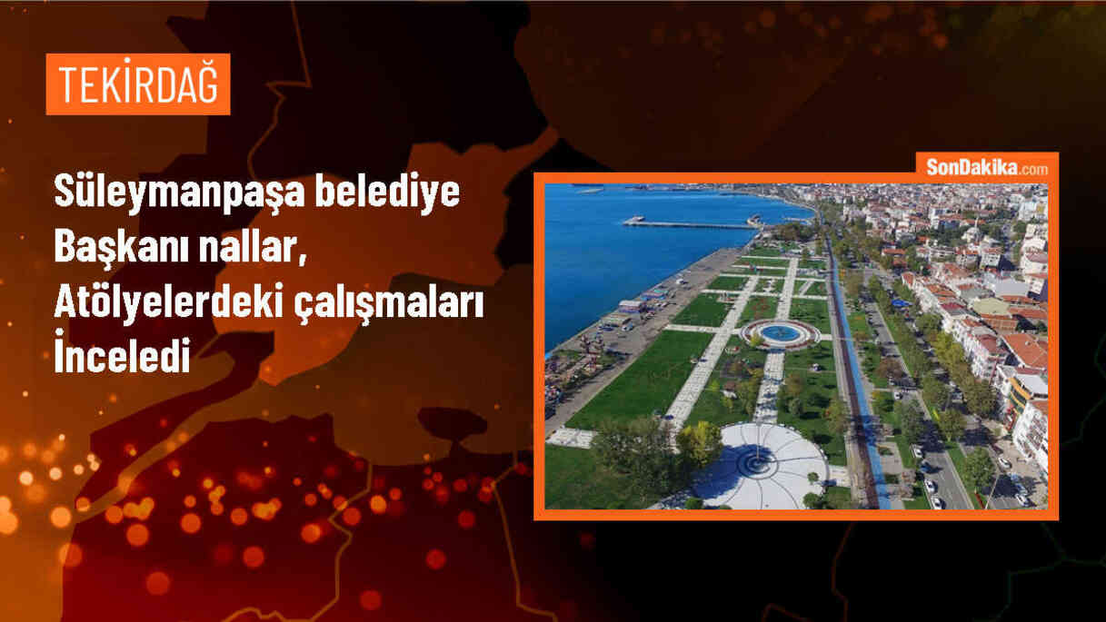 Süleymanpaşa Belediye Başkanı Volkan Nallar, kent mobilyalarını inceledi