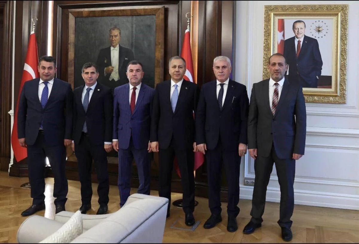 Bayburt İl Protokolü İçişleri Bakanı Ali Yerlikaya ile Görüştü