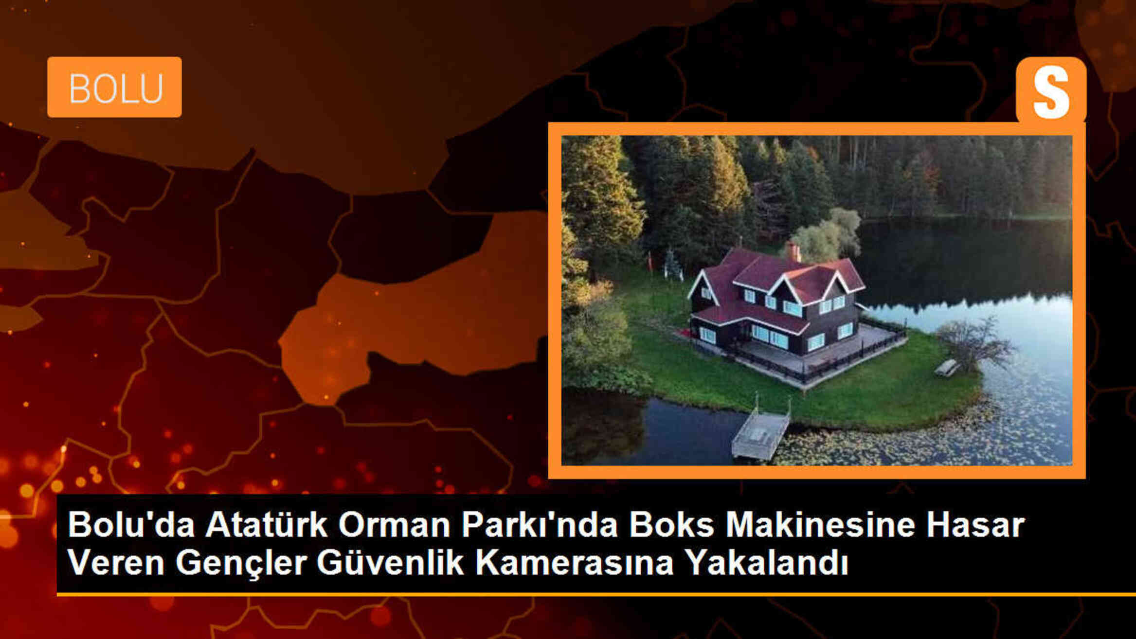 Bolu\'da Atatürk Orman Parkı\'nda Boks Makinesine Hasar Veren Gençler Güvenlik Kamerasına Yakalandı