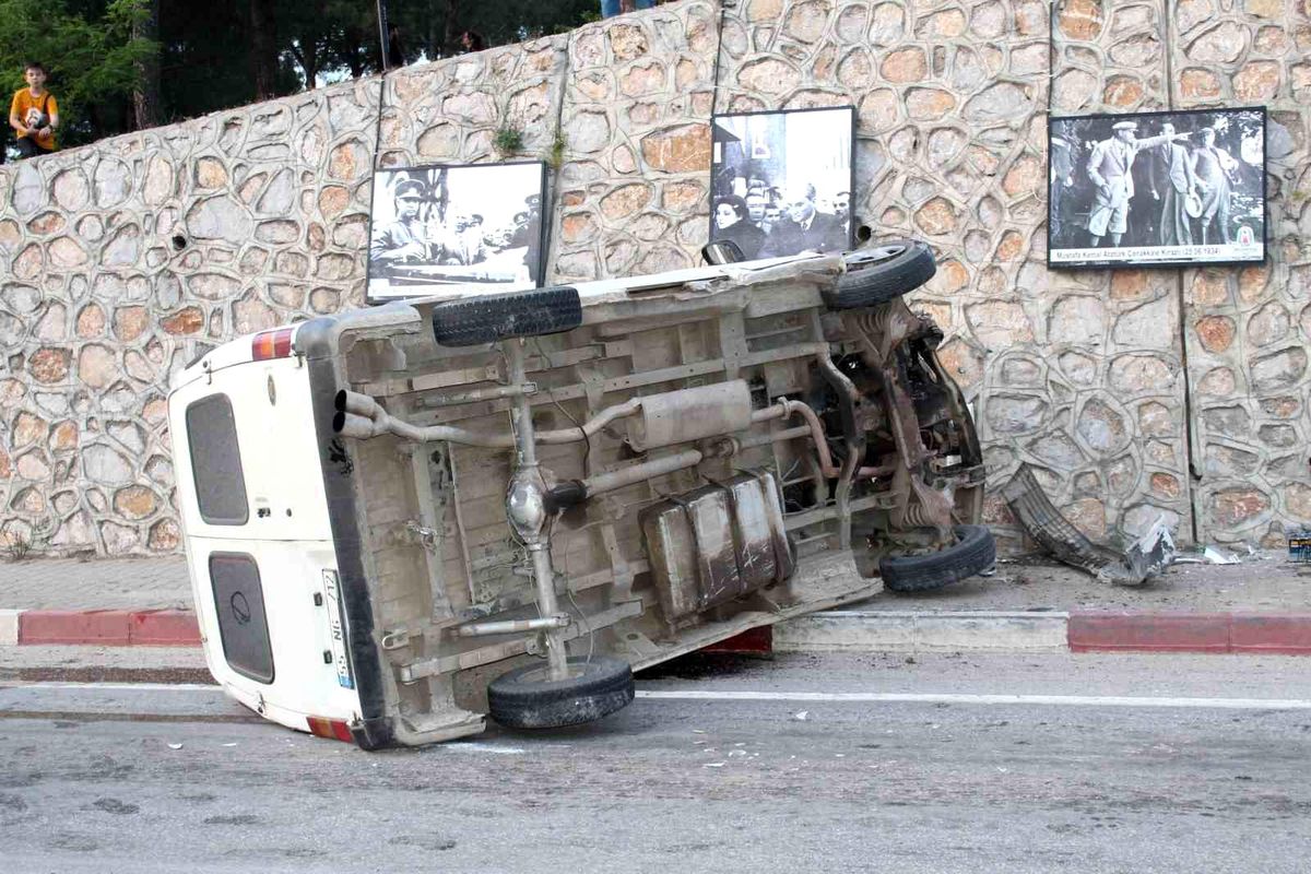 Çan\'da trafik kazası: 1 yaralı