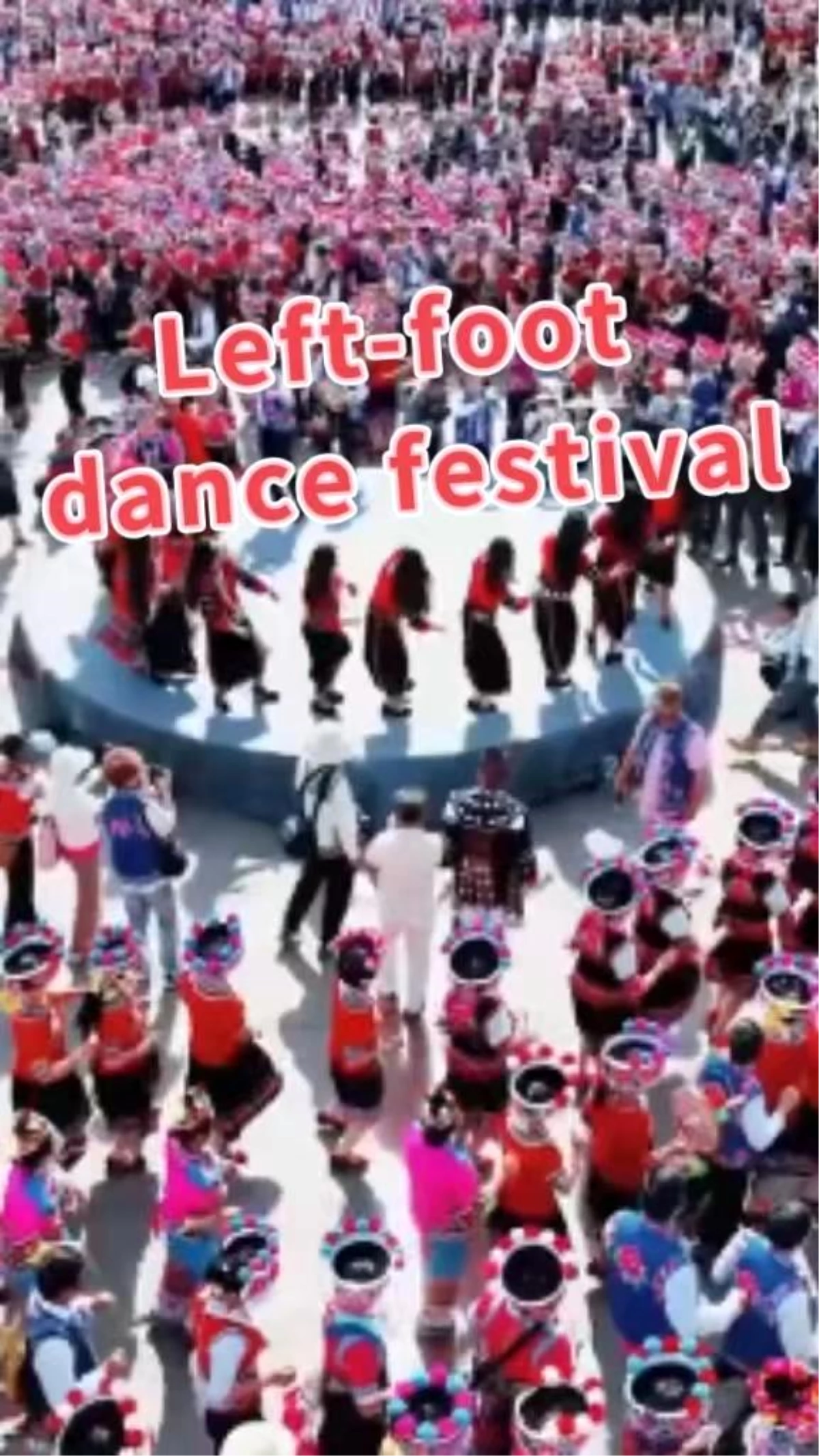Çin\'de düzenlenen sol ayak dansı festivalinden görüntüler
