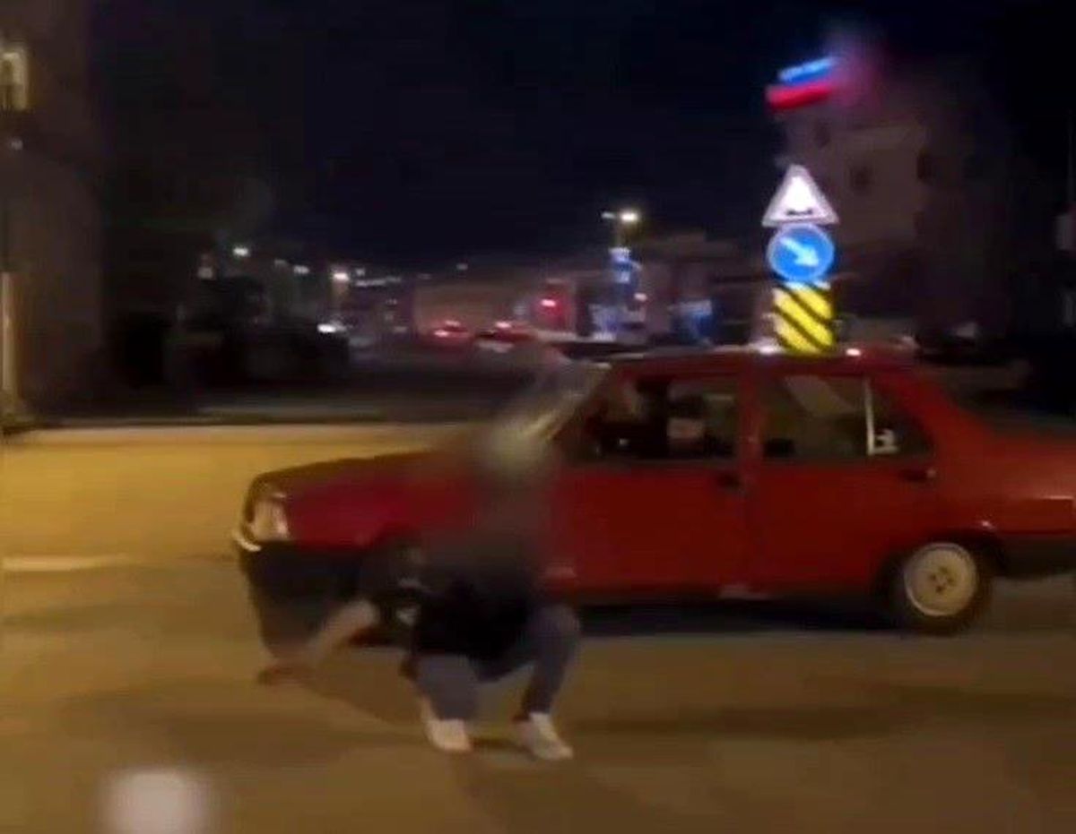 Erzurum\'da Drift Yapan Sürücü Polis Tarafından Yakalandı