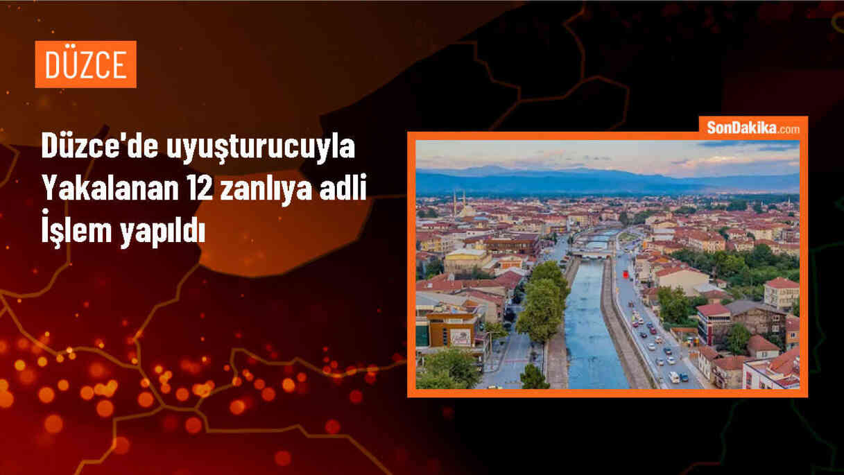 Düzce\'de 12 Şüpheliye Uyuşturucu Maddeyle İlgili Adli İşlem