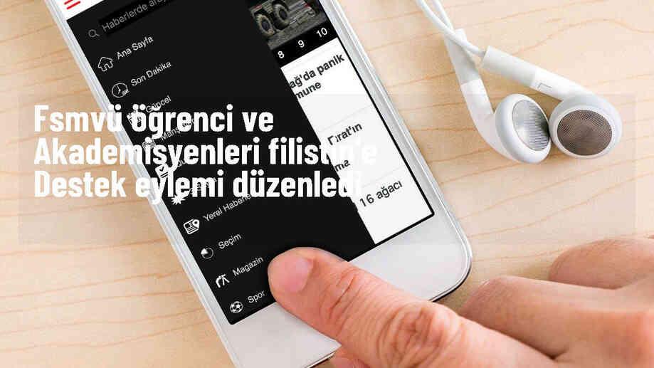 FSMVÜ Öğrenci ve Akademisyenleri İsrail\'in Gazze\'deki Soykırımını Protesto Etti