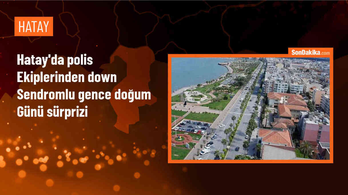 Hatay\'ın Belen ilçesinde polisler, Down sendromlu genç kızın doğum gününü kutladı