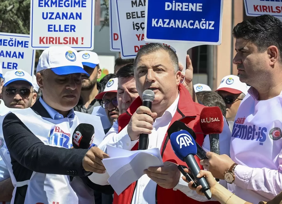 Mamak Belediyesi İşçileri İşten Çıkarıldı, Hizmet-İş Sendikası Basın Açıklaması Yaptı