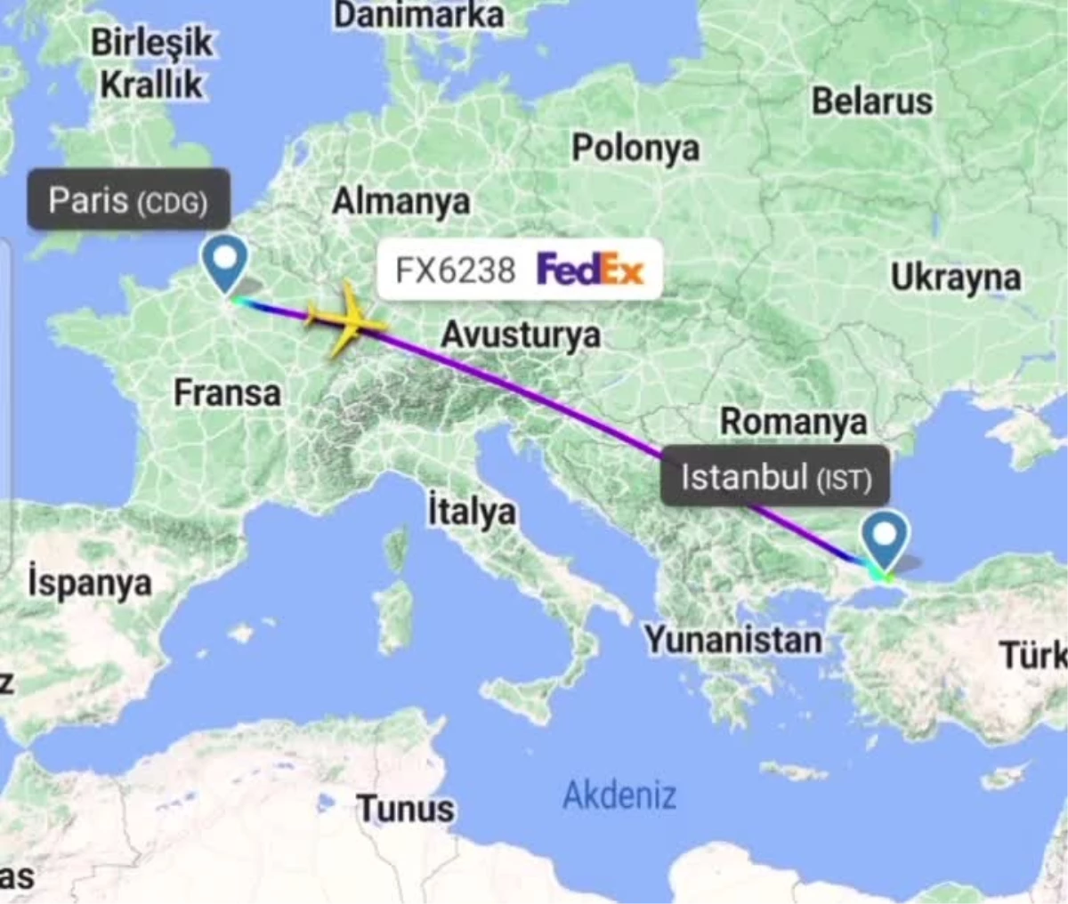 FedEx Kargo Uçağı İstanbul Havalimanı\'na Gövde Üzerine İniş Yaptı