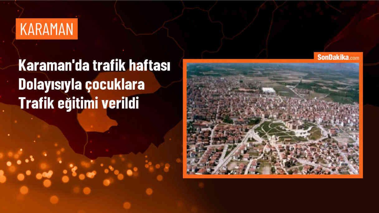 Karaman\'da Çocuklara Trafik Eğitimi Verildi