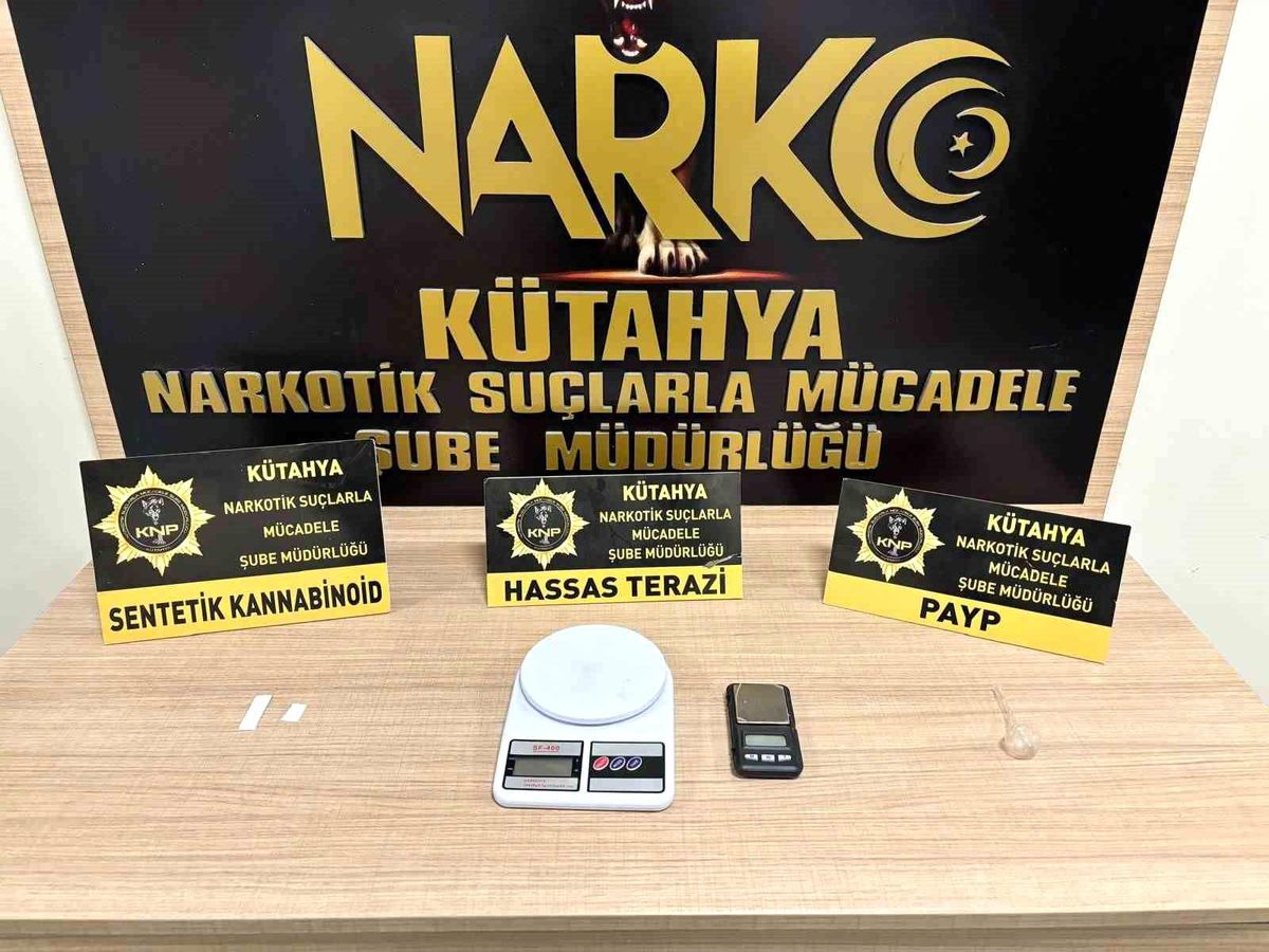 Kütahya\'da uyuşturucu ticareti yapan zanlı tutuklandı