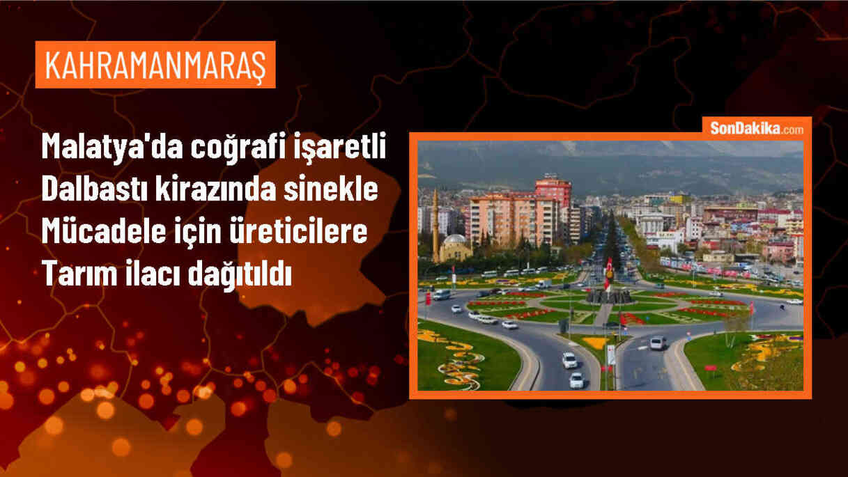 Yeşilyurt\'ta Kiraz Üreticilerine Tarım İlacı Dağıtıldı