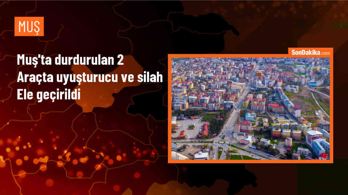 Muş\'ta Uyuşturucu ve Silah Operasyonu: 3 Tutuklama