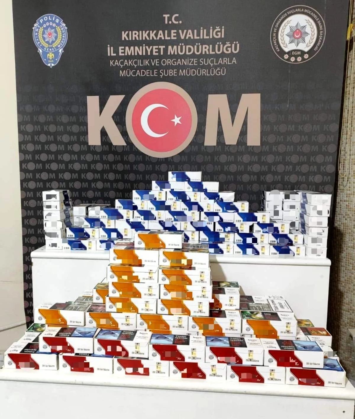 Kırıkkale\'de Sahte Bandrollü 33 Bin 200 Makaron Ele Geçirildi