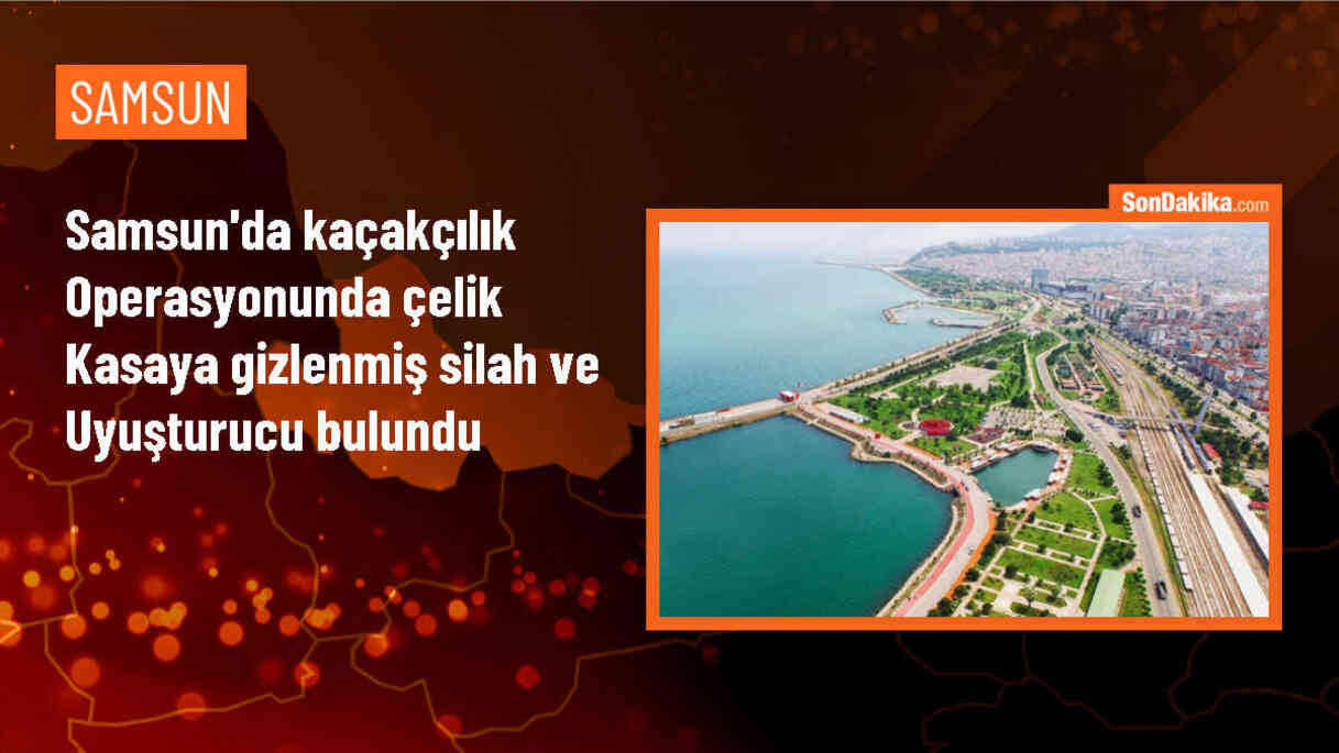 Samsun\'da Kaçakçılık Operasyonunda Silah ve Uyuşturucu Ele Geçirildi