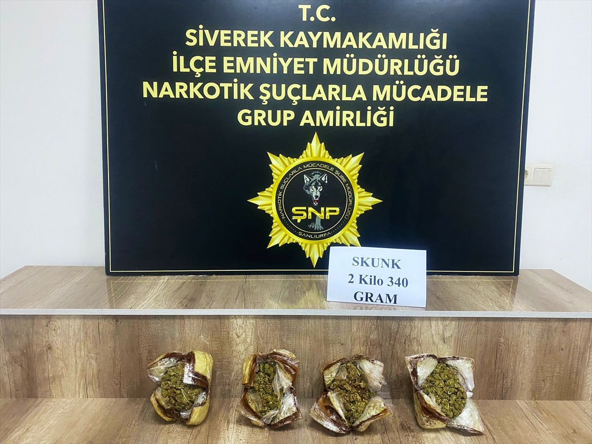 Şanlıurfa\'da yolcu otobüsünde sentetik uyuşturucu ele geçirildi