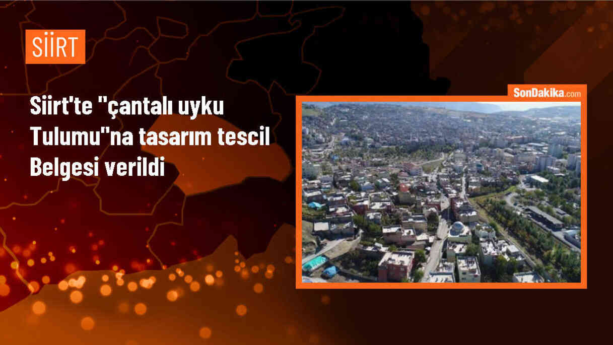 Siirt Olgunlaşma Enstitüsü, çantalı uyku tulumu tasarımına tescil belgesi aldı