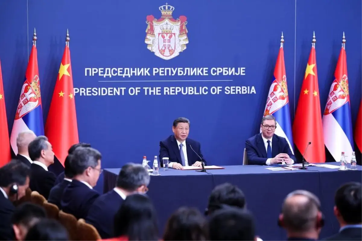 Çin Cumhurbaşkanı Xi Jinping ve Sırbistan Cumhurbaşkanı Aleksandar Vucic Görüşme Sonrası Basın Mensuplarıyla Buluştu