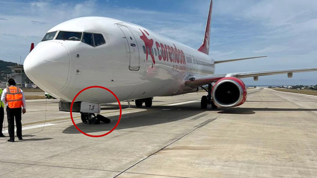 Antalya'da bir yolcu uçağı ön dikme üzerine indi! Yolcular tahliye edildi
