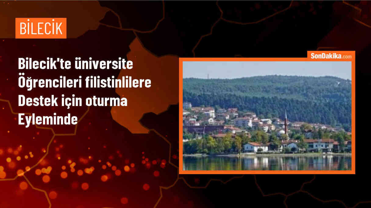 Bilecik Şeyh Edebali Üniversitesi Öğrencileri İsrail\'in Gazze\'ye Saldırılarını Protesto Ediyor