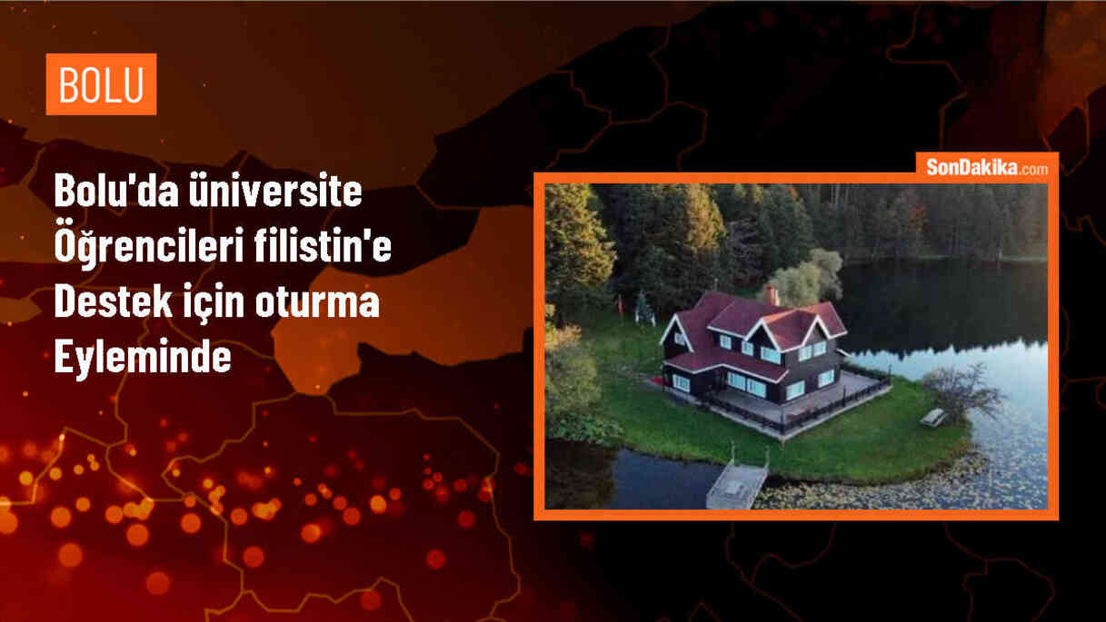 Bolu\'da Üniversite Öğrencileri Filistin\'e Destek İçin Oturma Eylemi Yapıyor