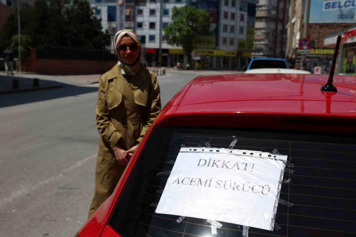 Konya\'da Acemi Sürücü Trafikte Dikkat Çekiyor