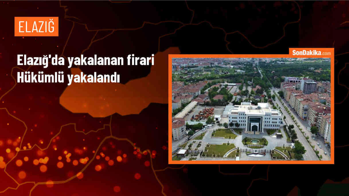 Elazığ\'da firari hükümlü yakalandı