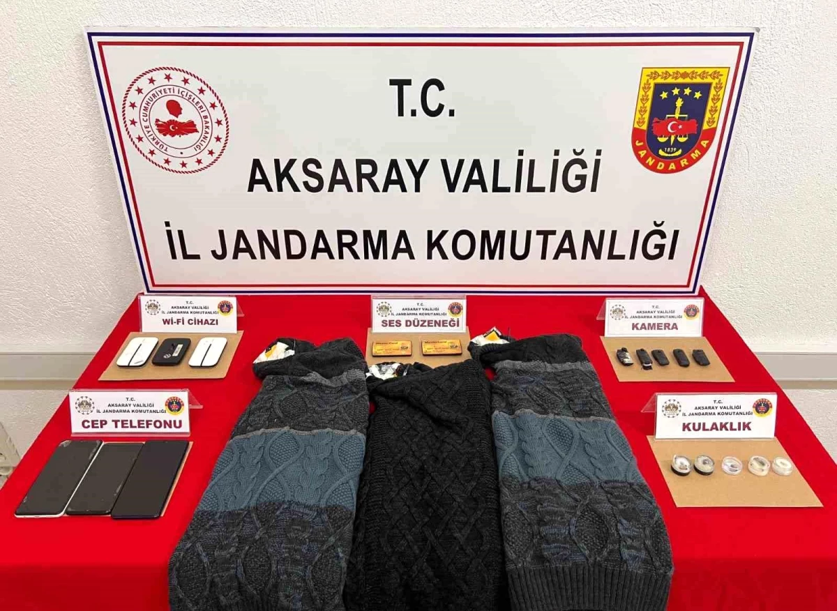 Aksaray\'da Elektronik Kıyafetli Sınav Hilesi Operasyonu