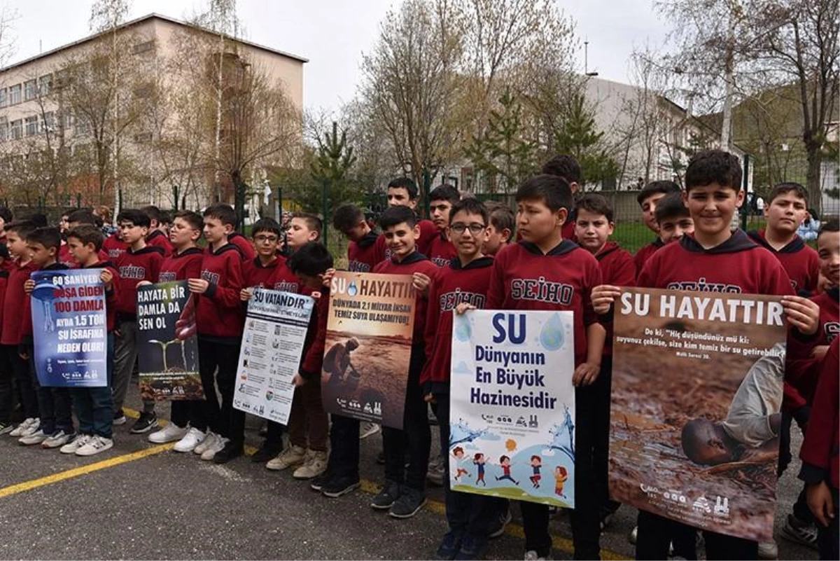 Erzurum Büyükşehir Belediyesi ESKİ Genel Müdürlüğü, Sakıp Efendi İmam Hatip Ortaokulu öğrencilerine suyun önemi ve tasarrufu hakkında eğitim verdi