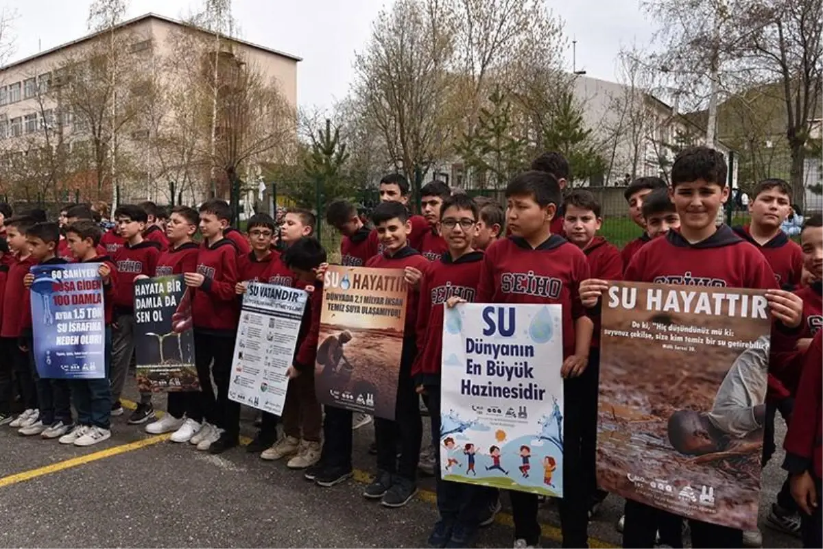 Erzurum Büyükşehir Belediyesi ESKİ Genel Müdürlüğü, Sakıp Efendi İmam Hatip Ortaokulu öğrencilerine suyun önemi ve tasarrufu hakkında eğitim verdi