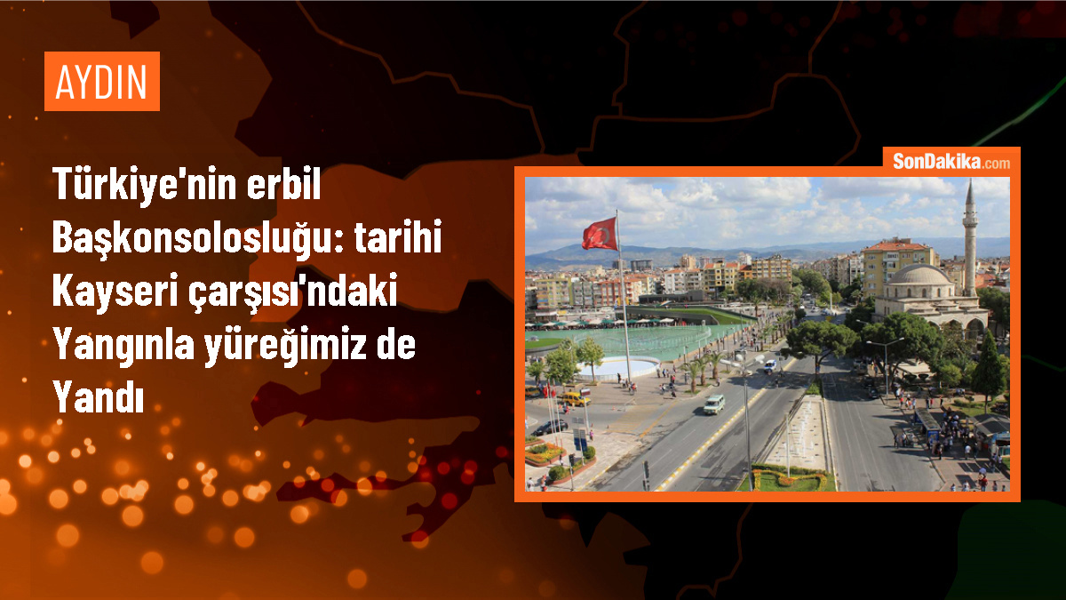 Türkiye\'nin Erbil Başkonsolosluğu, Kayseri Çarşısı\'ndaki yangın için desteğe hazır